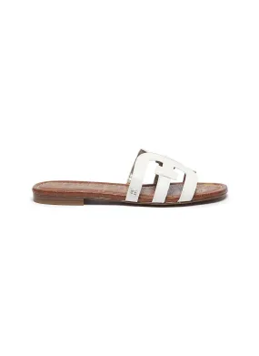 -----------SAM EDELMAN  ---- ------------OFF WHITE ----Bay' leather slide sandals --