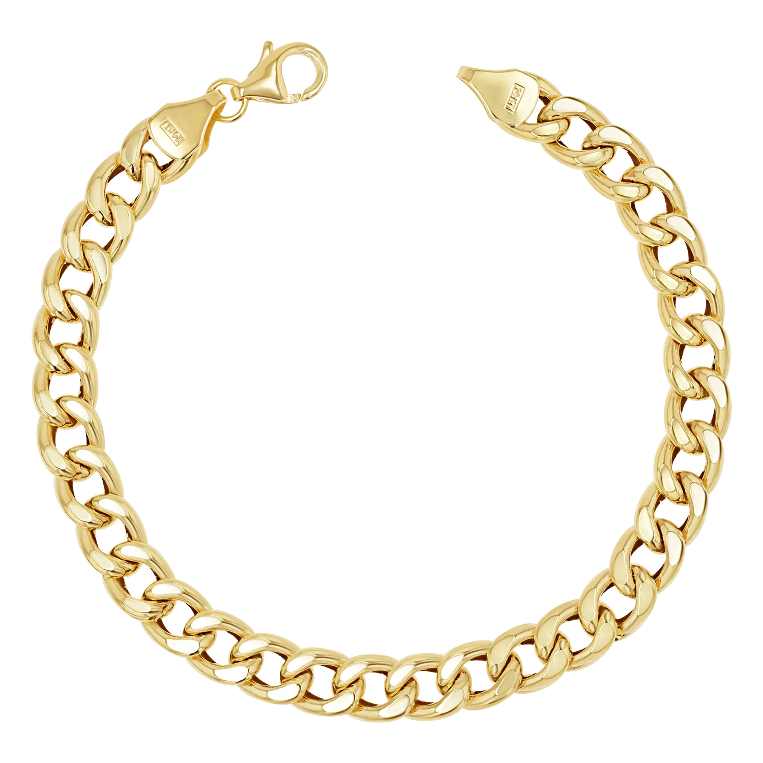 14K Miami Cuban Link Chain Bracelet 5.5mm