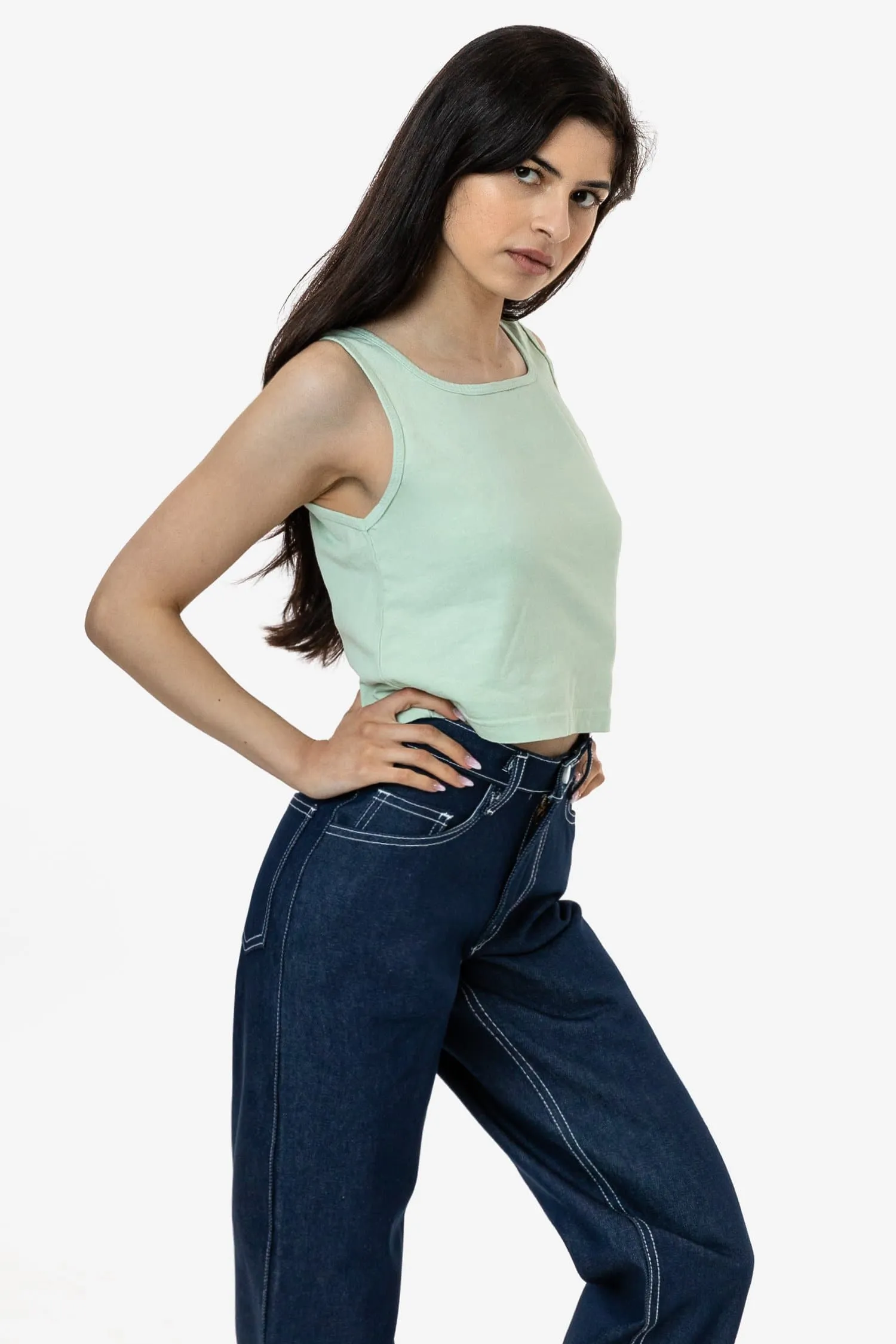 1822GD - Garment Dye Crop Tank