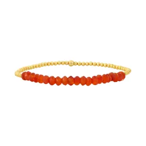 2MM Signature Bracelet with Carnelian