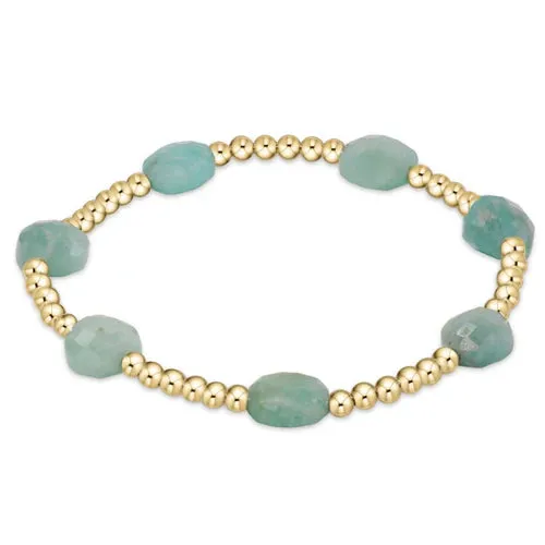 Admire 3mm Gemstone Bead Bracelet - amazonite