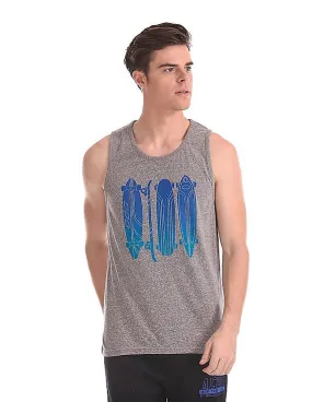 Aeropostale Skateboard Print Tank T-Shirt