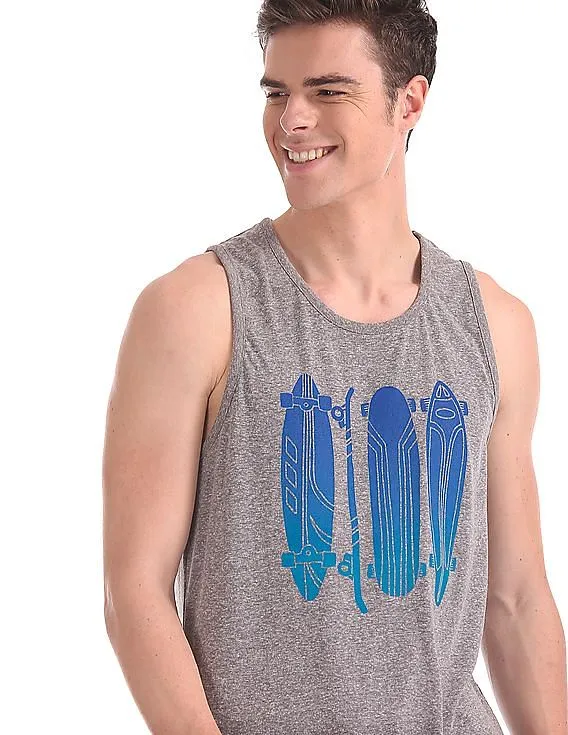 Aeropostale Skateboard Print Tank T-Shirt