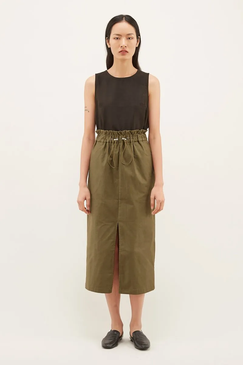 Angus Gathered-waist Skirt 