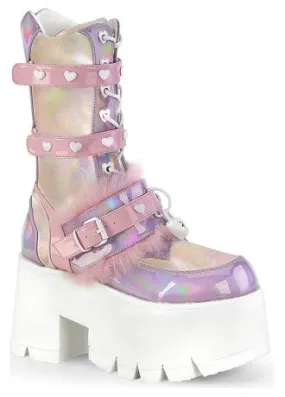 Ashes 120 Pink Holographic Heart Boot