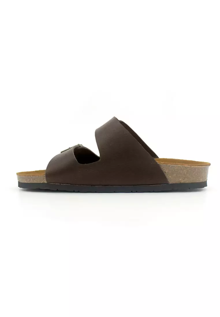 Athens - Dark Brown Leather Sandals & Flip Flops