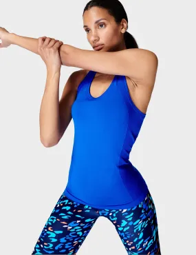 Athlete Seamless Gym Vest - Lightning Blue