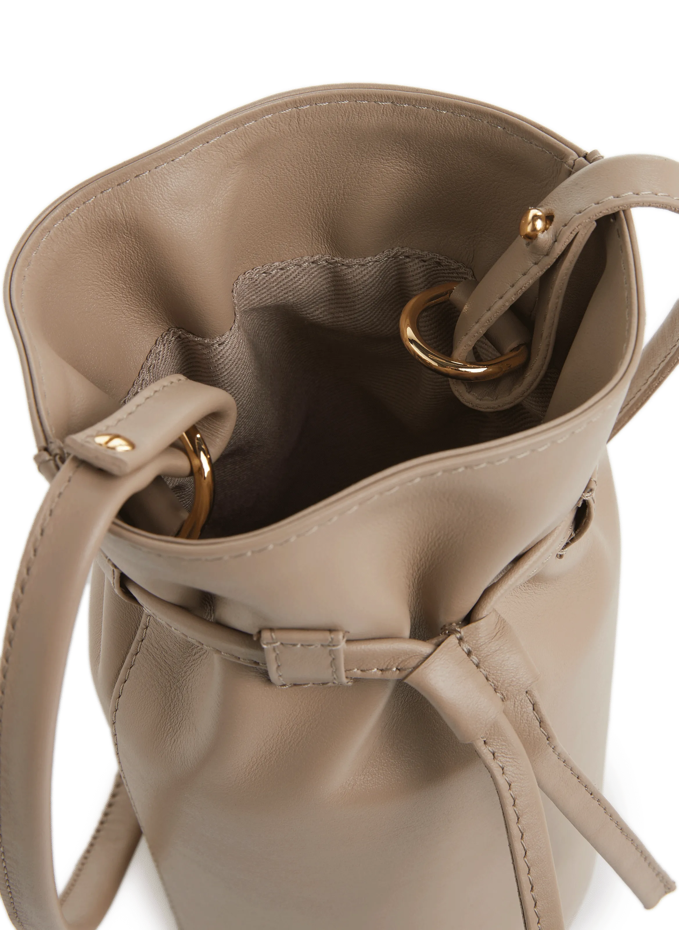 ATOMY  Sack mini leather bag - Beige