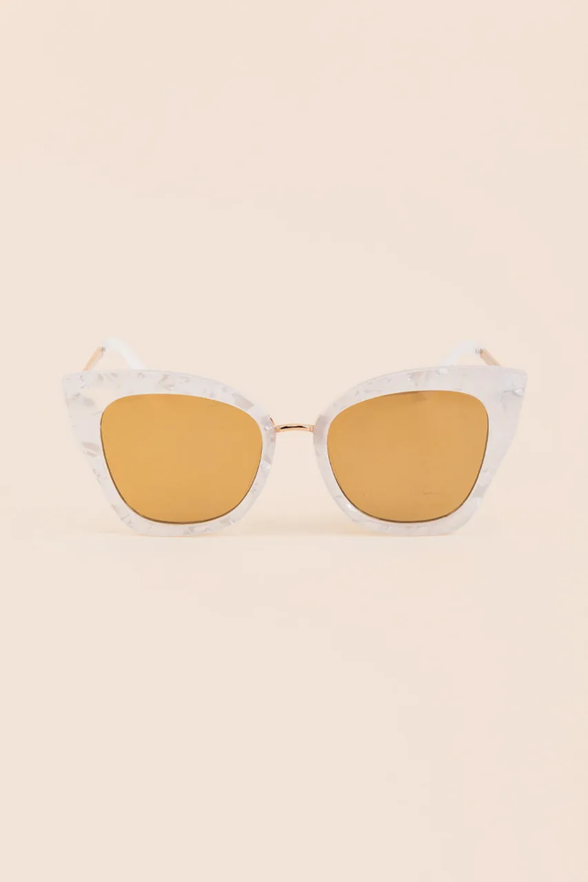 Aubrey Pearl Oversized Sunglasses