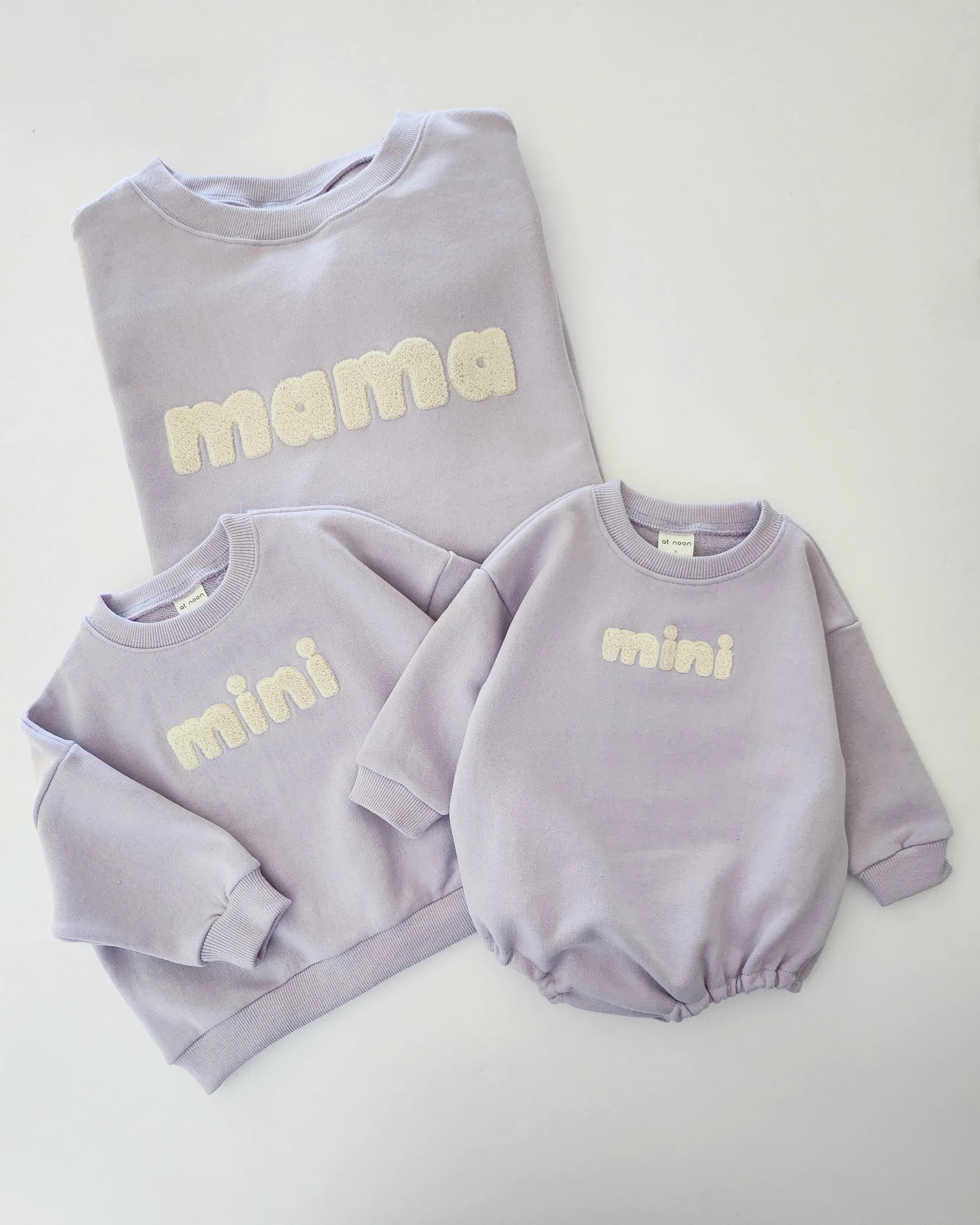 Baby Mini Sweatshirt Romper II (0-24m) - Sweet Lavender