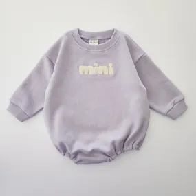 Baby Mini Sweatshirt Romper II (0-24m) - Sweet Lavender