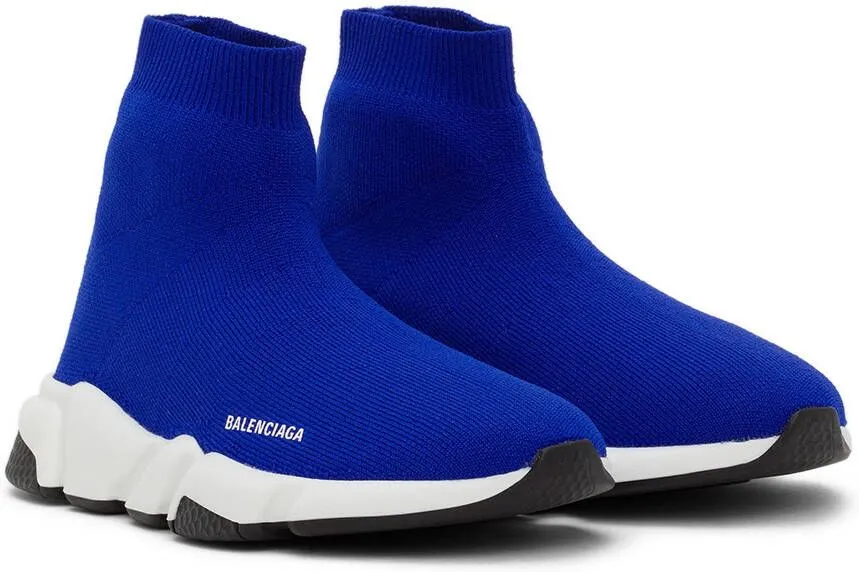 Balenciaga Kids Blue Speed Sneakers