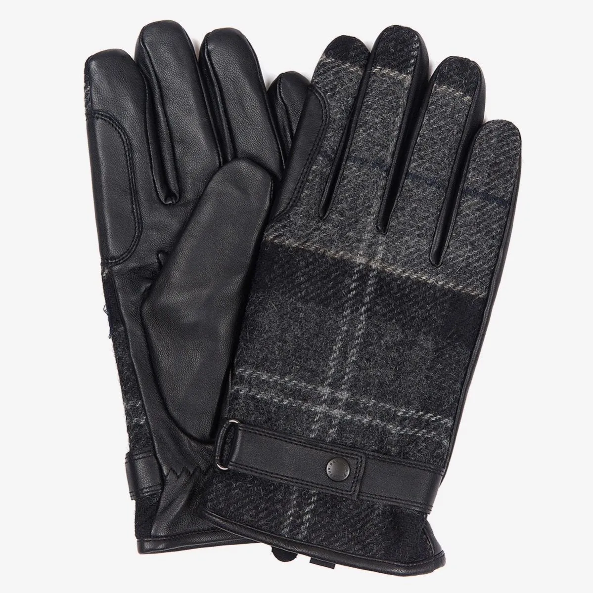 Barbour Newburgh Tartan Gloves | Black / Grey