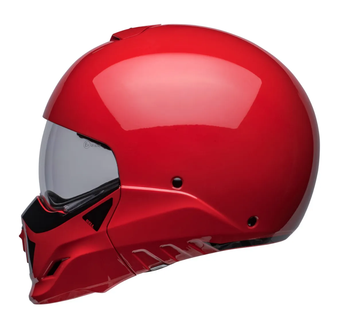 Bell Broozer Helmet Full / Open Face Duplet Red Cruiser Helmet