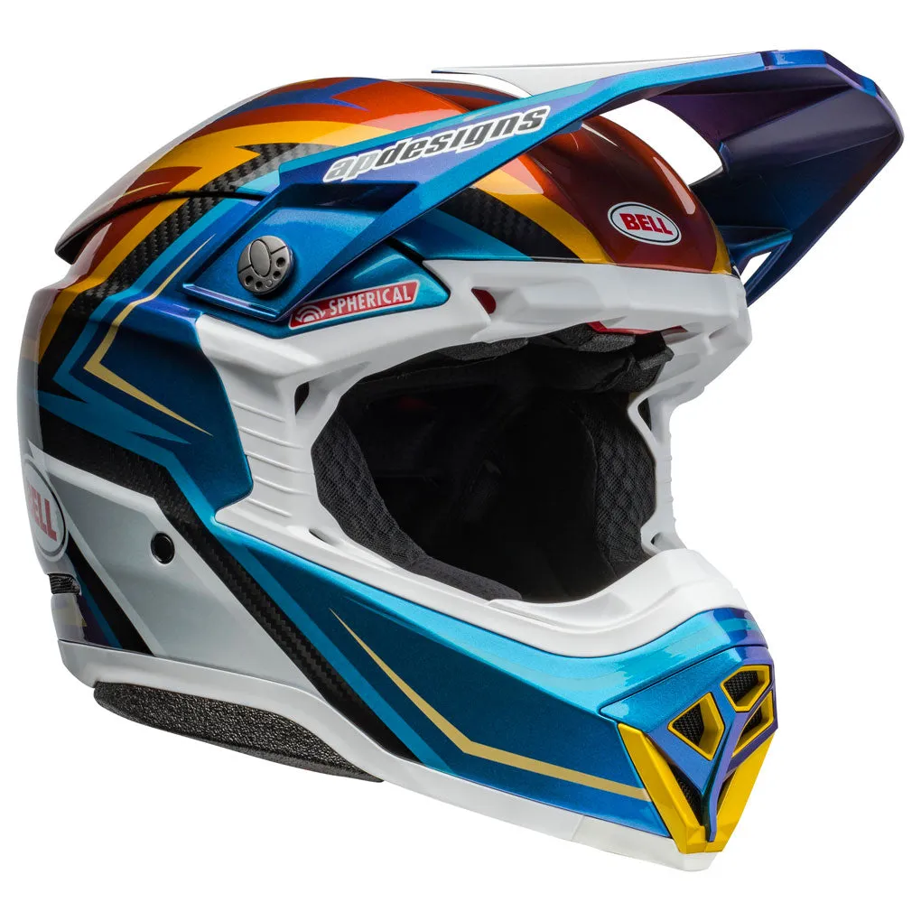 Bell - Moto-10 Spherical Tomac White/Gold Helmet