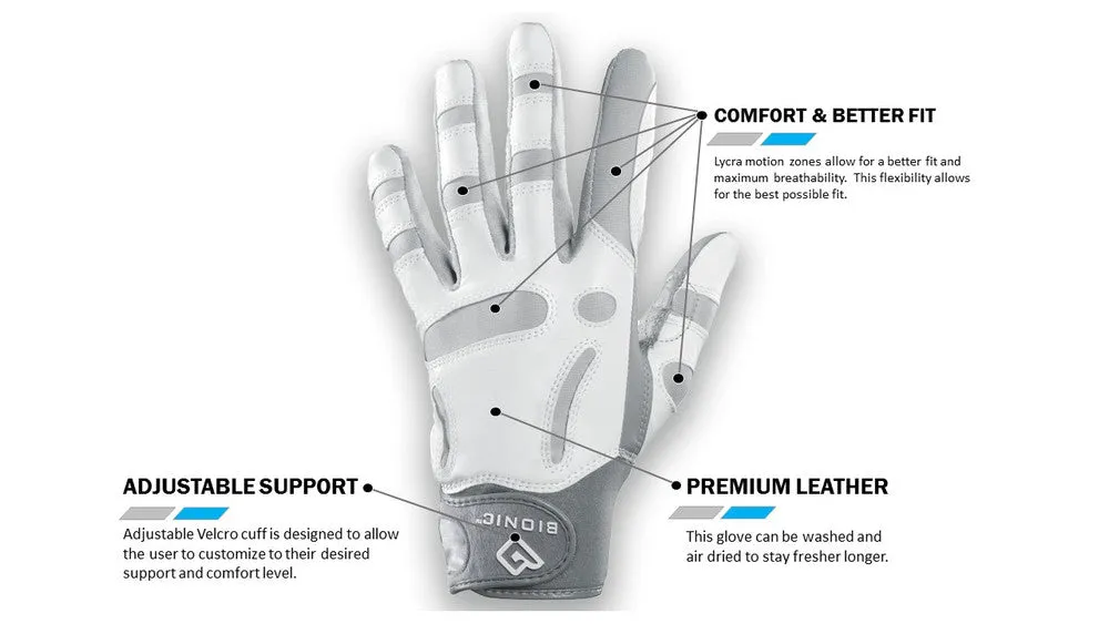 Bionic Relief Grip Arthritic Golf Gloves for Women