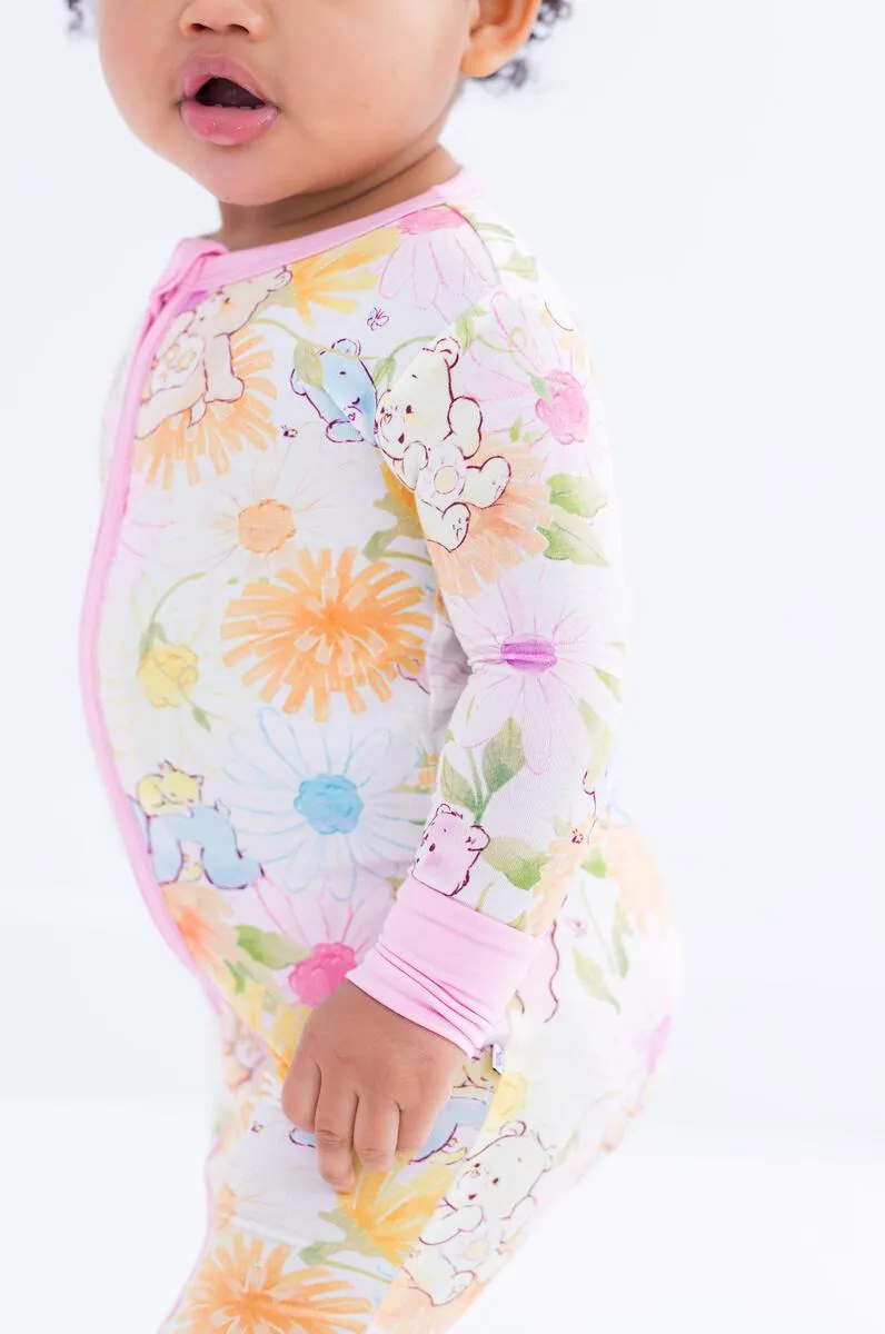 Birdie Bean Care Bears Baby Spring Flowers Bamboo Viscose Convertible Romper