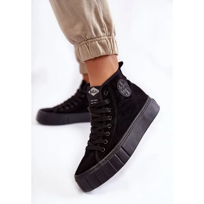 Black Lee Cooper LCJ-22-31-1432L High Sneakers