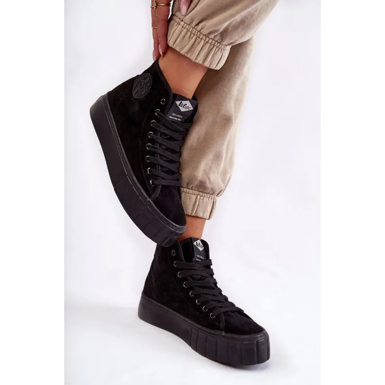 Black Lee Cooper LCJ-22-31-1432L High Sneakers