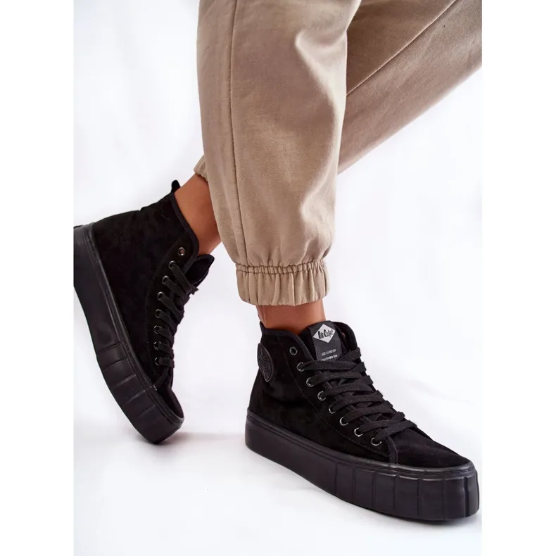 Black Lee Cooper LCJ-22-31-1432L High Sneakers