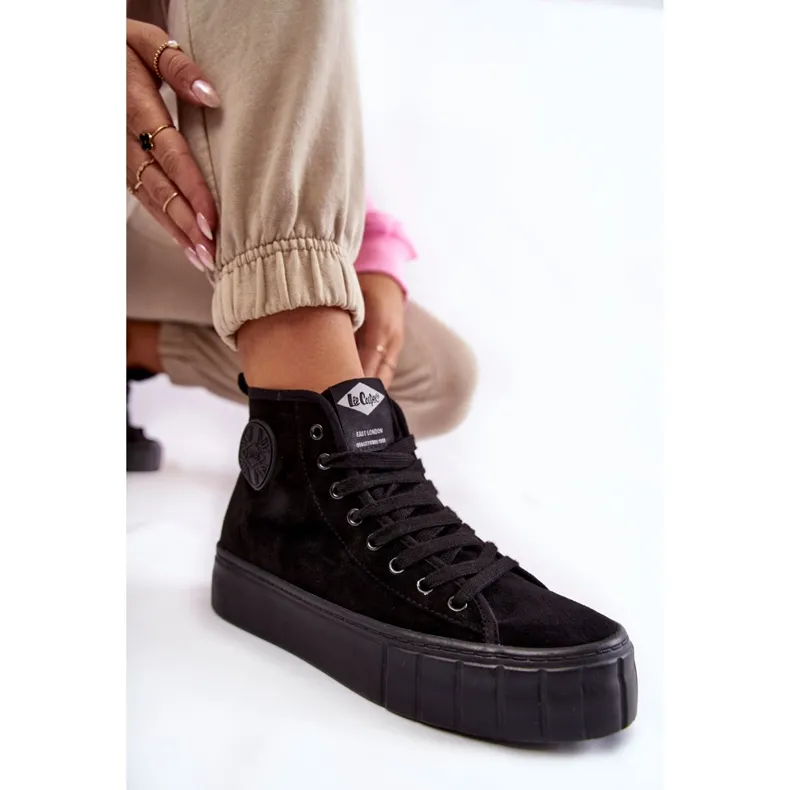 Black Lee Cooper LCJ-22-31-1432L High Sneakers