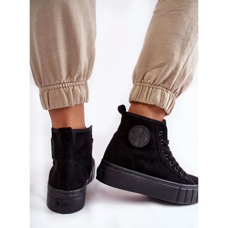 Black Lee Cooper LCJ-22-31-1432L High Sneakers