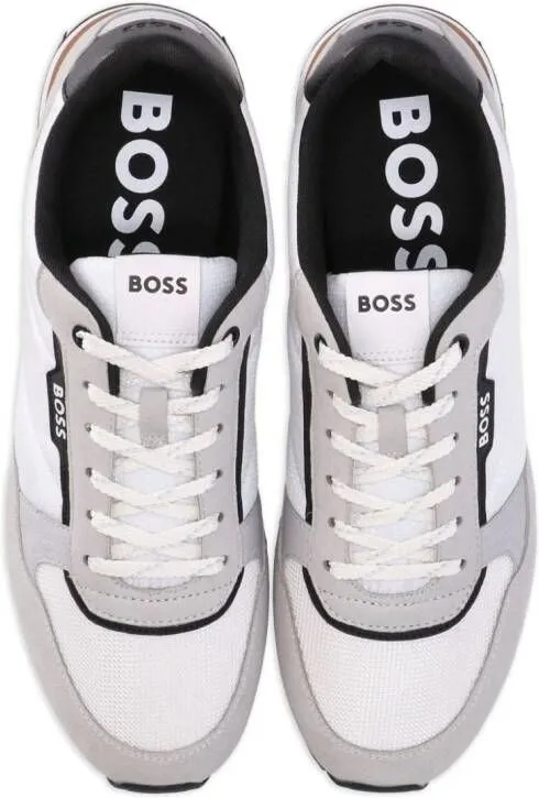 BOSS Kai Runn panelled sneakers White