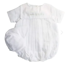 Boys Romper Train, White