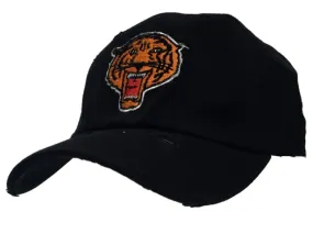 Brooklyn Tigers Reebok Black Worn Vintage Logo Flexfit Hat Cap