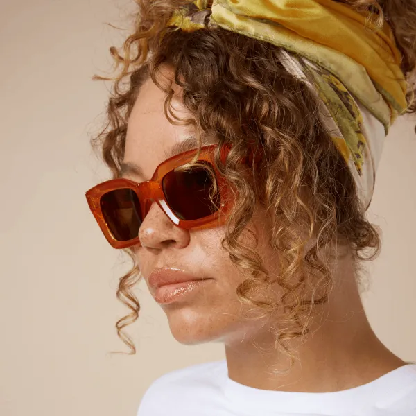 Brown recycled sunglasses