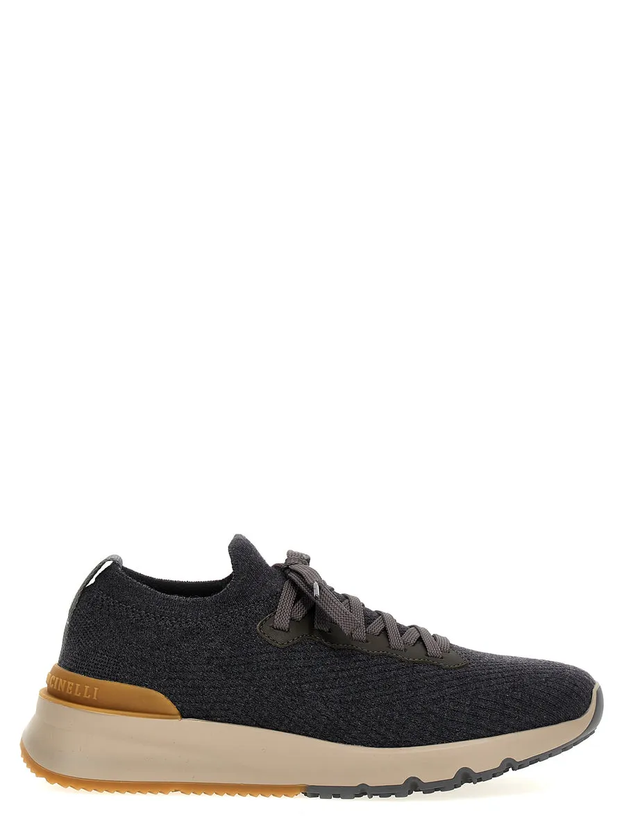 Brunello Cucinelli    Brunello Cucinelli Knitted Sneakers