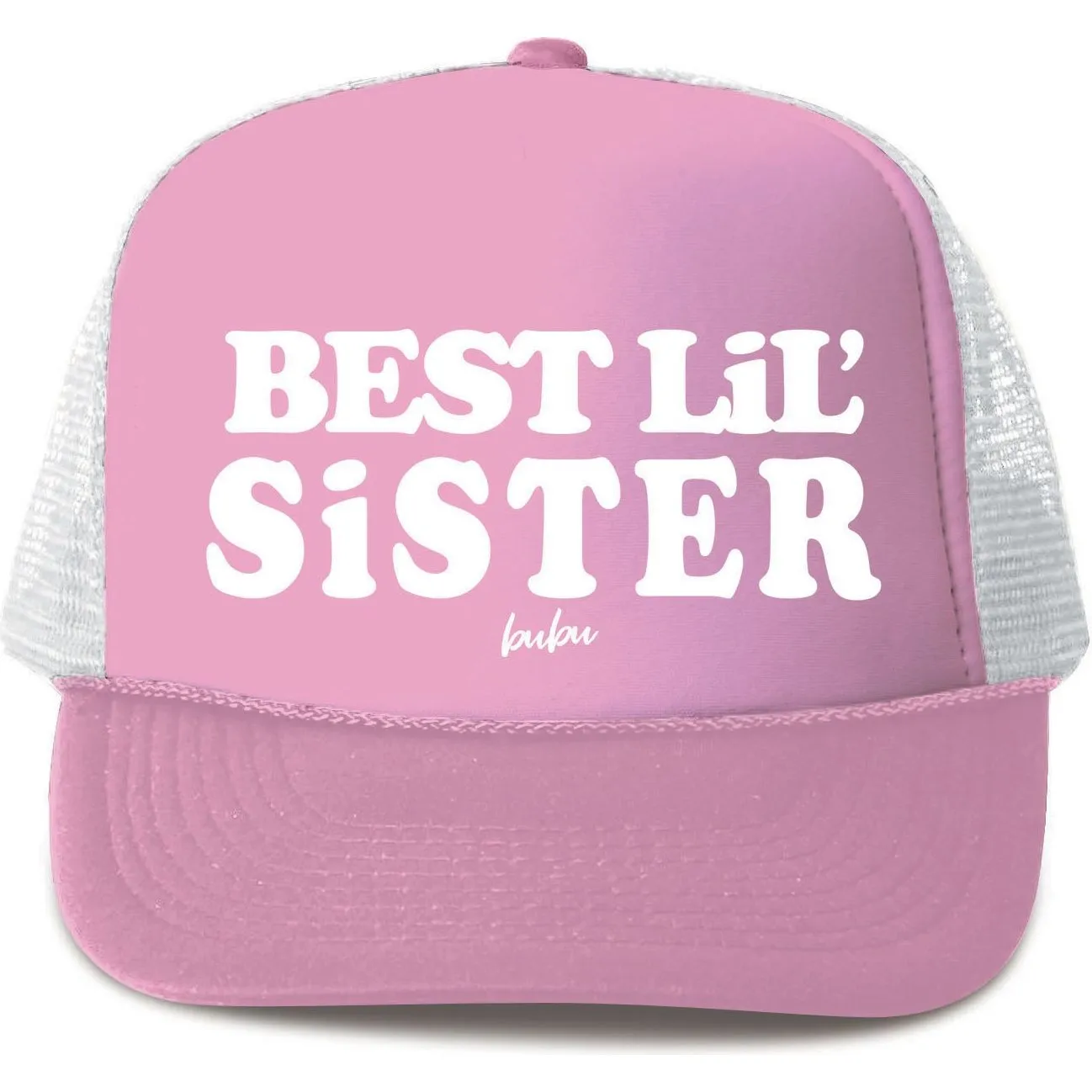 Bubu Best Lil Sister Hat, Light Pink