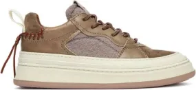 Buttero panelled lace-up sneakers Neutrals