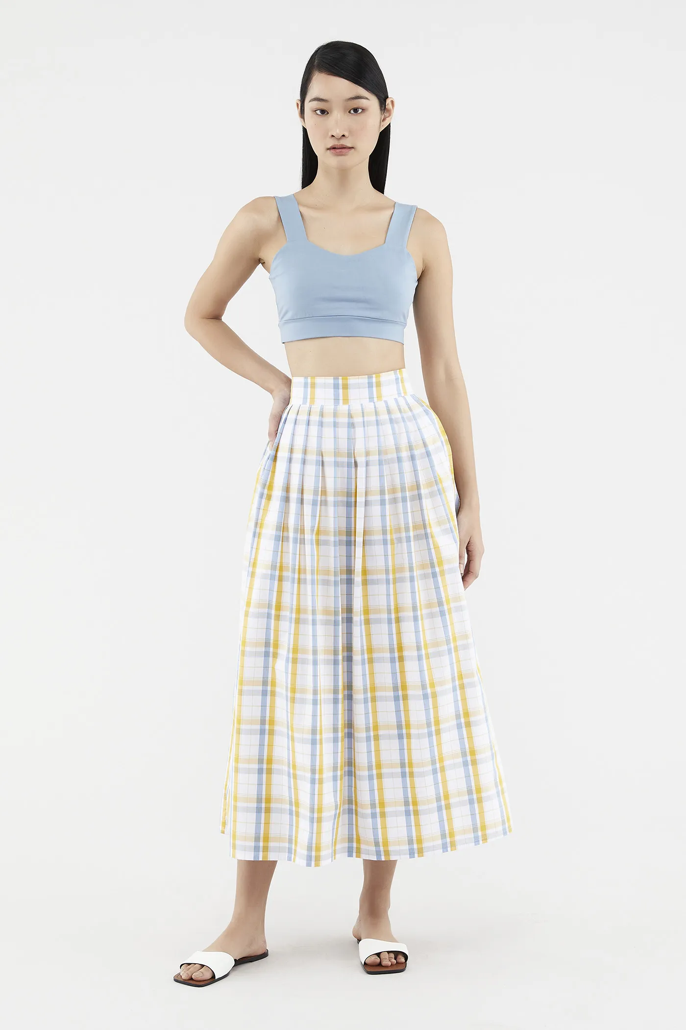 Caylin Check-print Skirt 