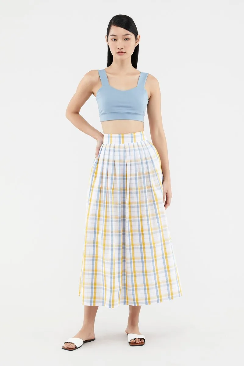 Caylin Check-print Skirt 