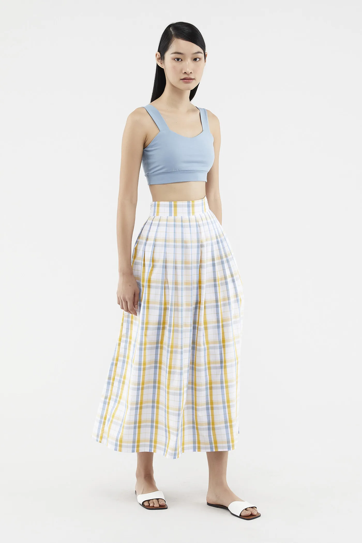 Caylin Check-print Skirt 