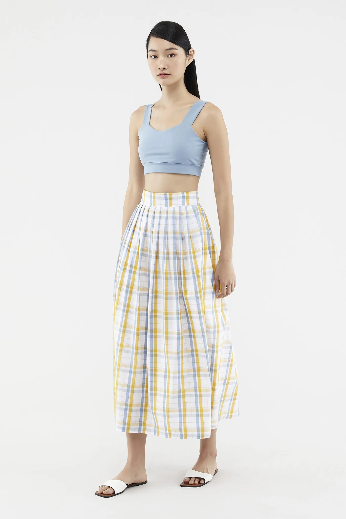 Caylin Check-print Skirt 