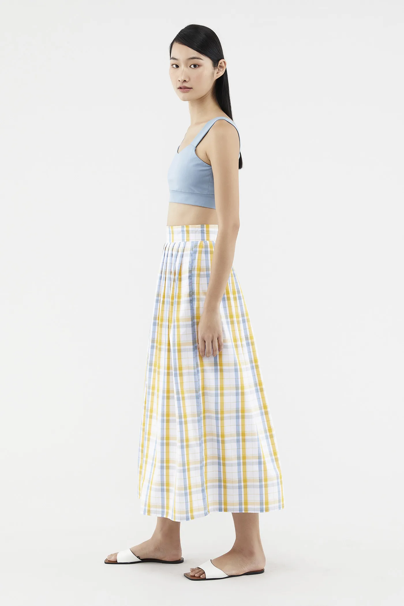 Caylin Check-print Skirt 