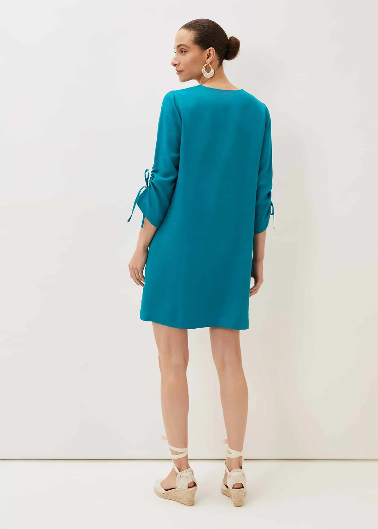 Ceiara Ruched Sleeve Tunic Dress