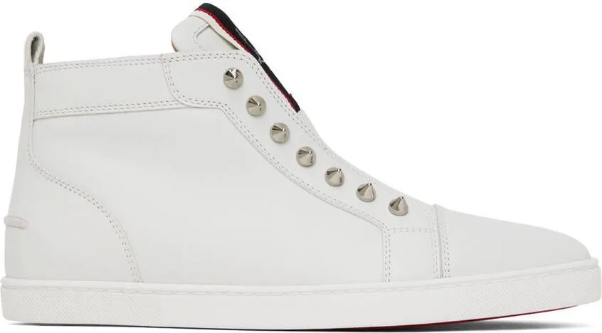 Christian Louboutin White F.A.V. Fique A Vontarde High Sneakers