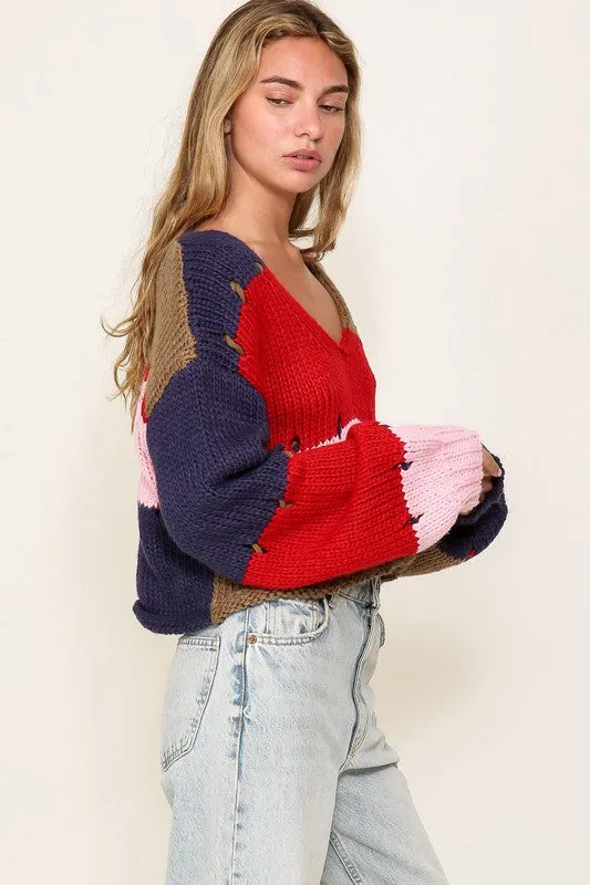 Color Block Sweater