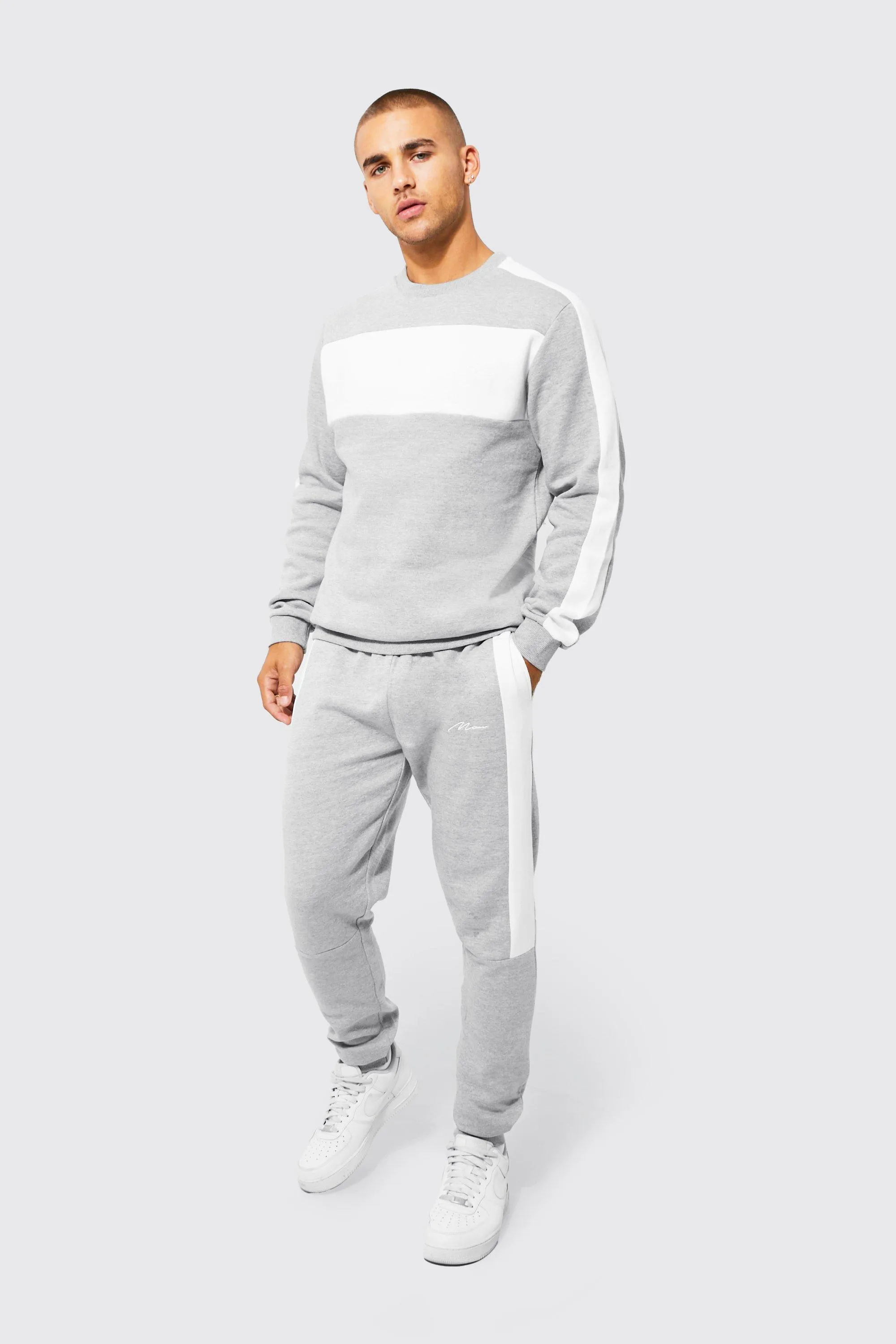 Colour Block Sweatshirt Tracksuit