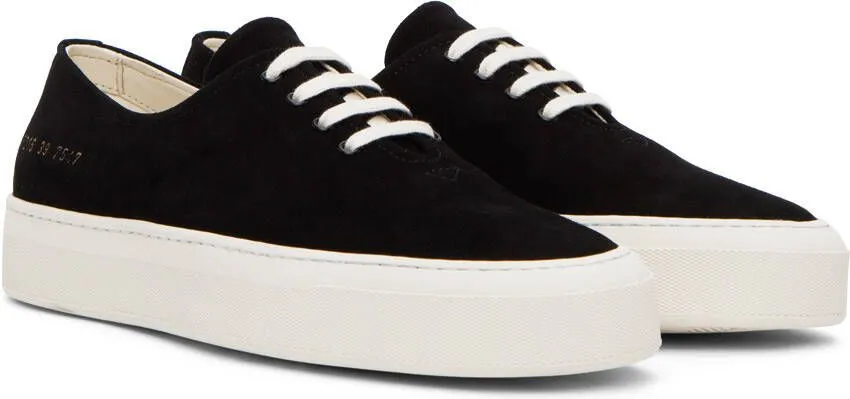 Common Projects Black Four Hole Sneakers