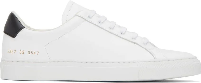 Common Projects White Retro Low Sneakers