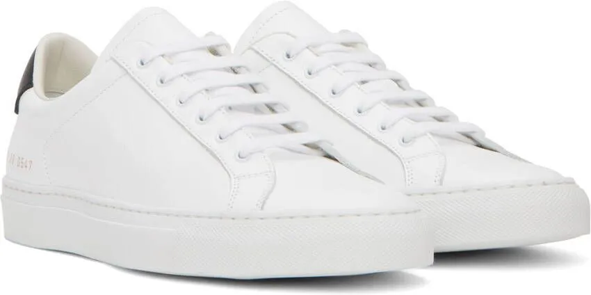 Common Projects White Retro Low Sneakers