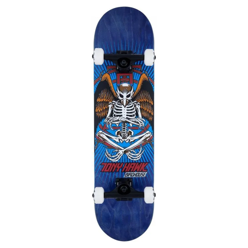 Complete Stage 3 Hawk Birdman Blue Skateboard - 8"