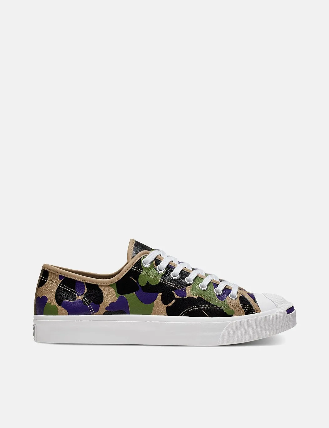 Converse 70's Archive Print Jack Purcell Low (165963C) - Black/Candied Ginger/Purple