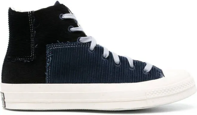 Converse logo-patch round-toe sneakers Blue