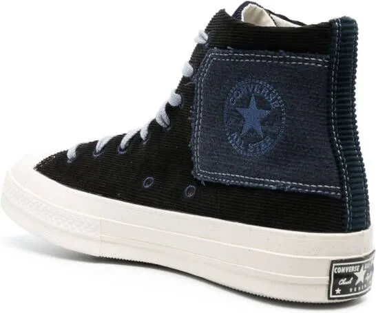 Converse logo-patch round-toe sneakers Blue