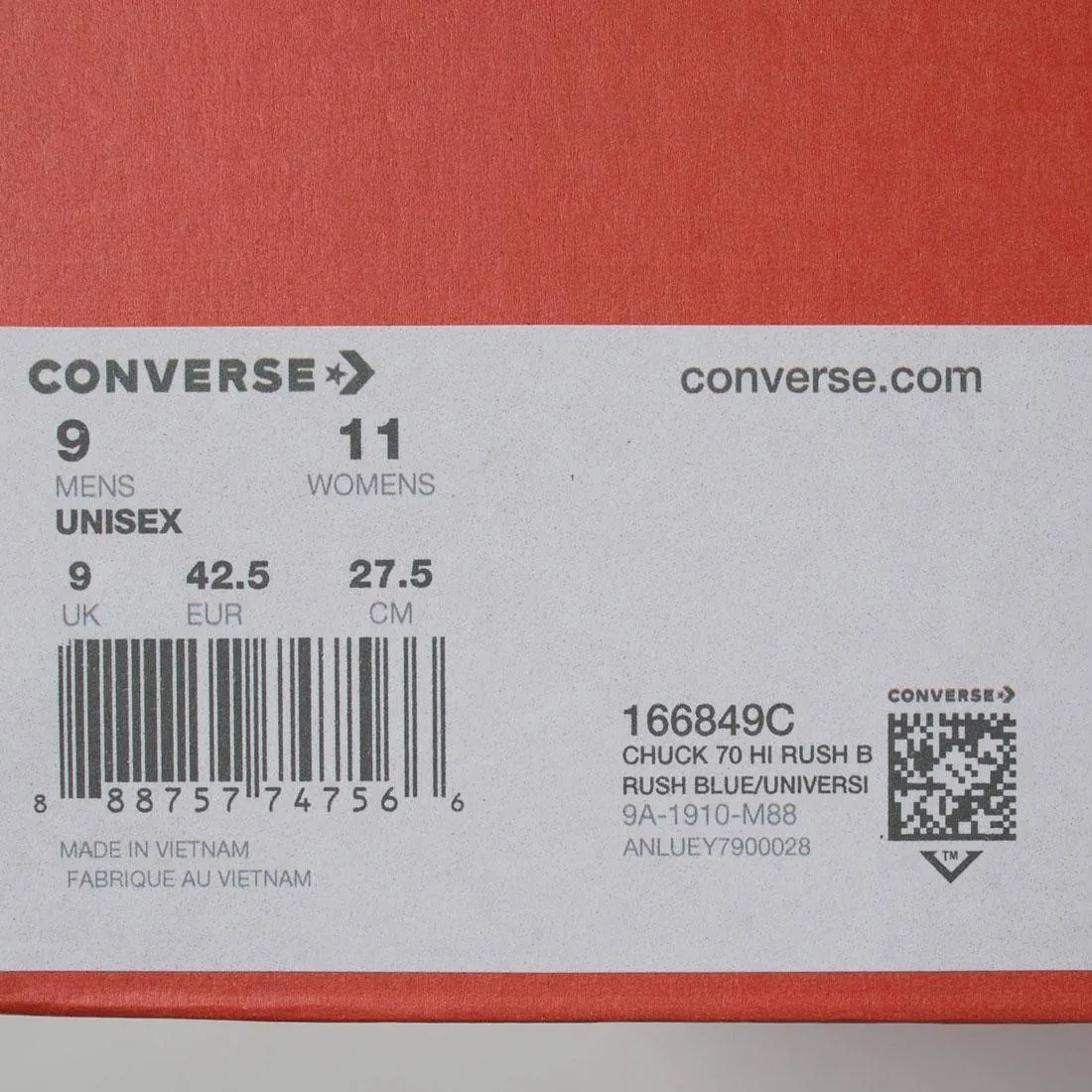 Converse Men Chuck 70 Hi (blue / rush blue / university red)